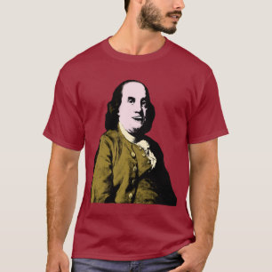 Camiseta Benjamin Franklin Estilo Arte Pop