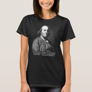 Camiseta Benjamin Franklin Zitat - Pensador Livre Alemão