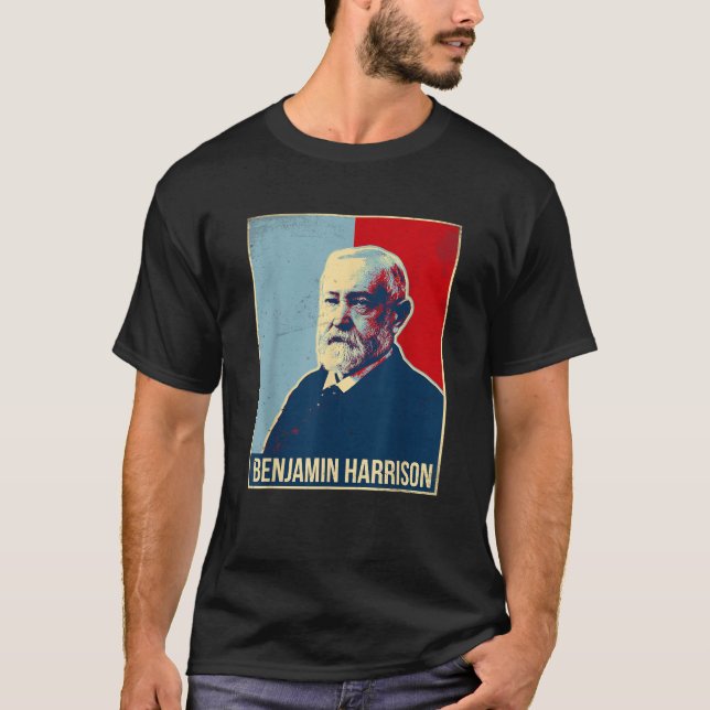 Camiseta Benjamin Harrison Presidente (Frente)