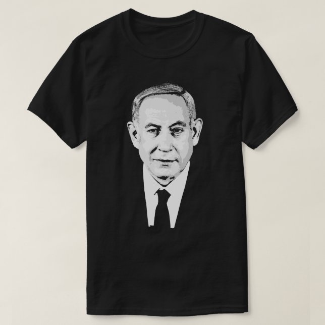 Camiseta Benjamin Netanyahu (Frente do Design)