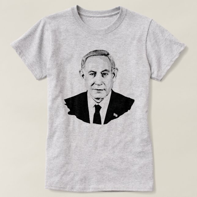 Camiseta Benjamin Netanyahu (Frente do Design)