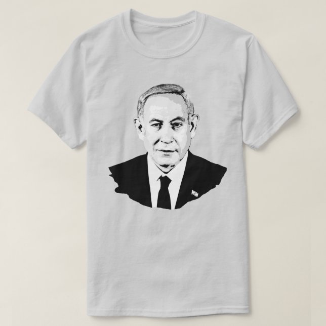 Camiseta Benjamin Netanyahu (Frente do Design)