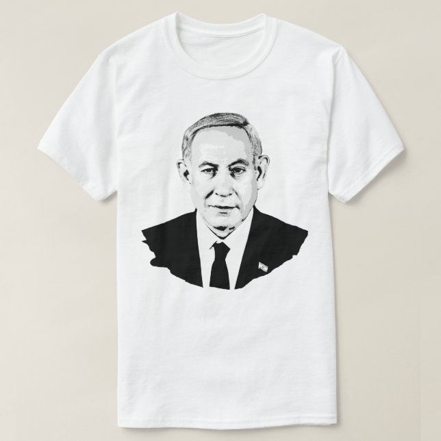 Camiseta Benjamin Netanyahu (Frente do Design)
