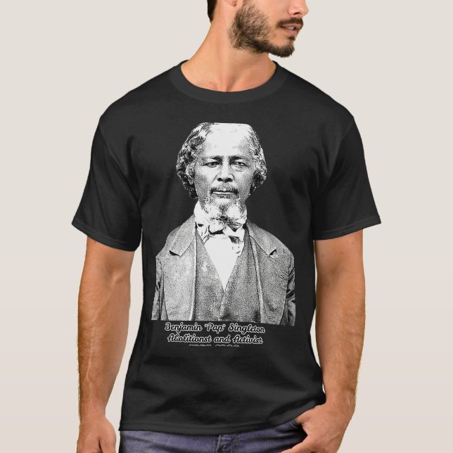 Camiseta Benjamin Pap Singleton afro-americano do século XI (Frente)