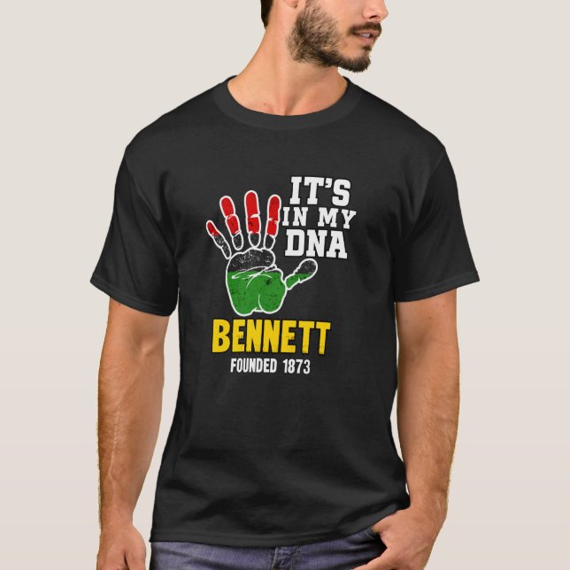 Camiseta Bennett, BC, Design de Lembrança HBC (Frente)