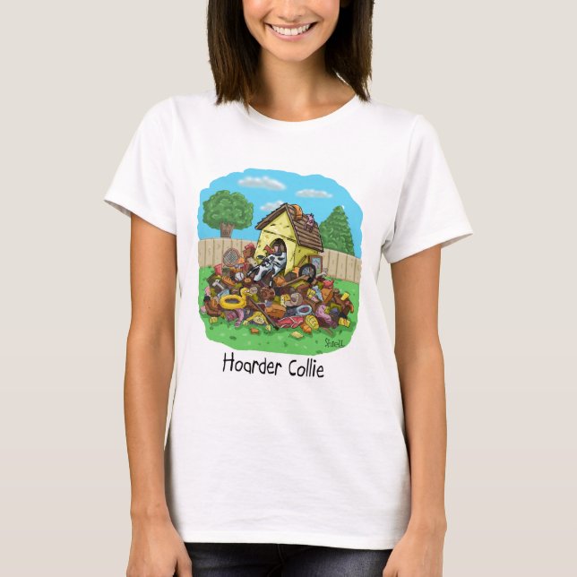 Camiseta Benny Hoarder Collie Dog Dover (Frente)