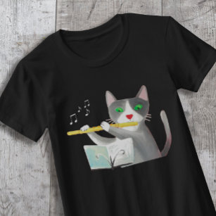 Camiseta Benny, o gato flautista