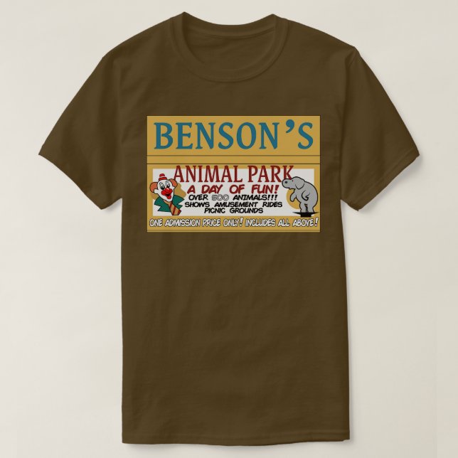 Camiseta Bensons Animal Park (Frente do Design)