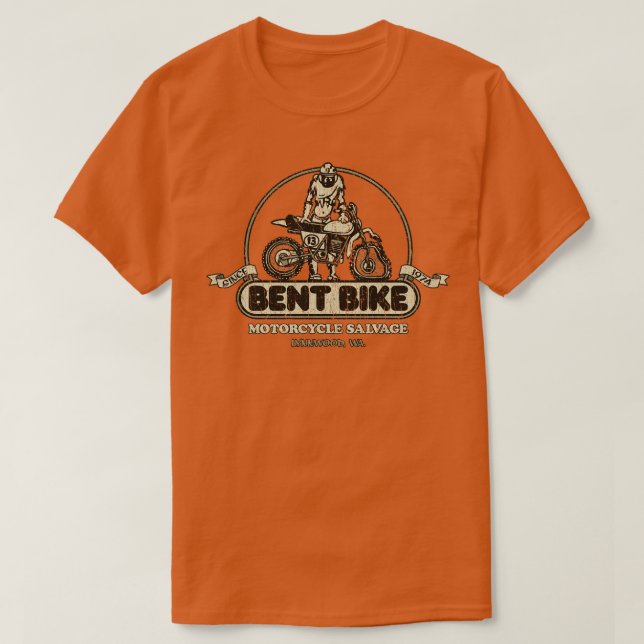 Camiseta Bent Bike Unucky Rider 1974 (Frente do Design)