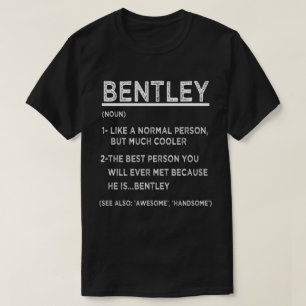 Camiseta BENTLEY Definição Engraçado Nome Personalizado Par