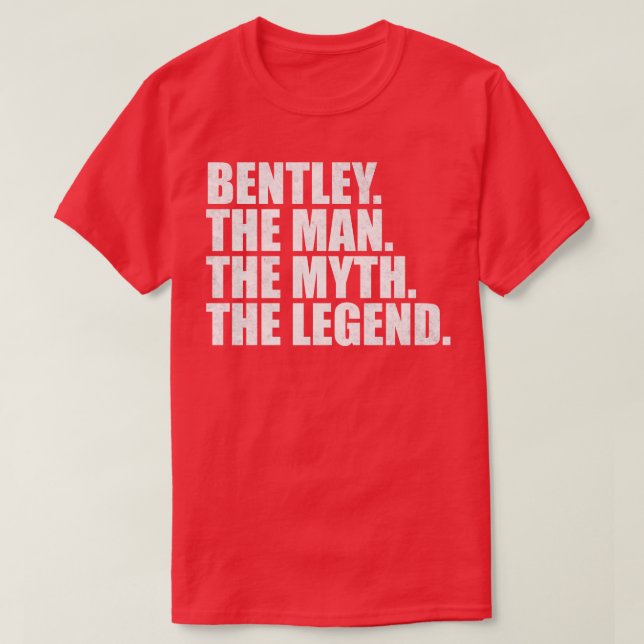 Camiseta BentleyBentley Name Bentley (Frente do Design)