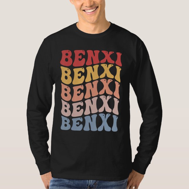 Camiseta Benxi City Groovy Retro (Frente)