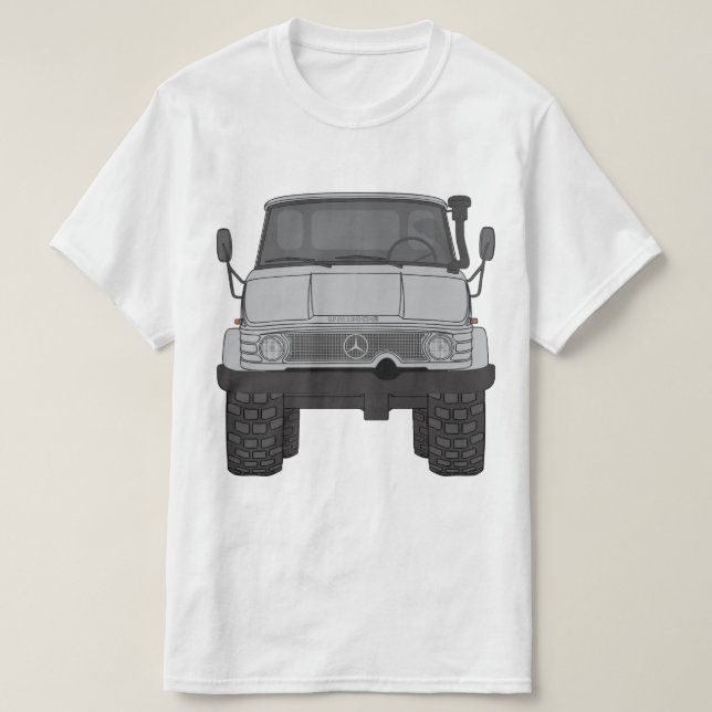 Camiseta Benz Unimog 4x4 de Mercedes (Frente do Design)
