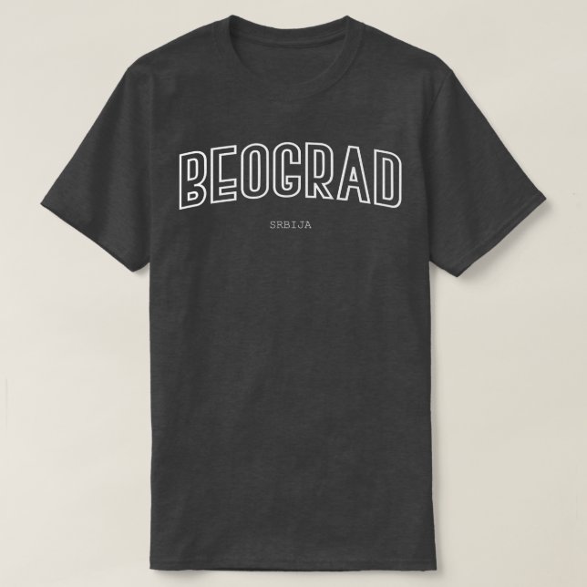 Camiseta Beograd Srbija SRB Serb (Frente do Design)