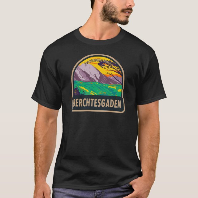 Camiseta Berchtesgaden National Park Alemanha Vintage (Frente)