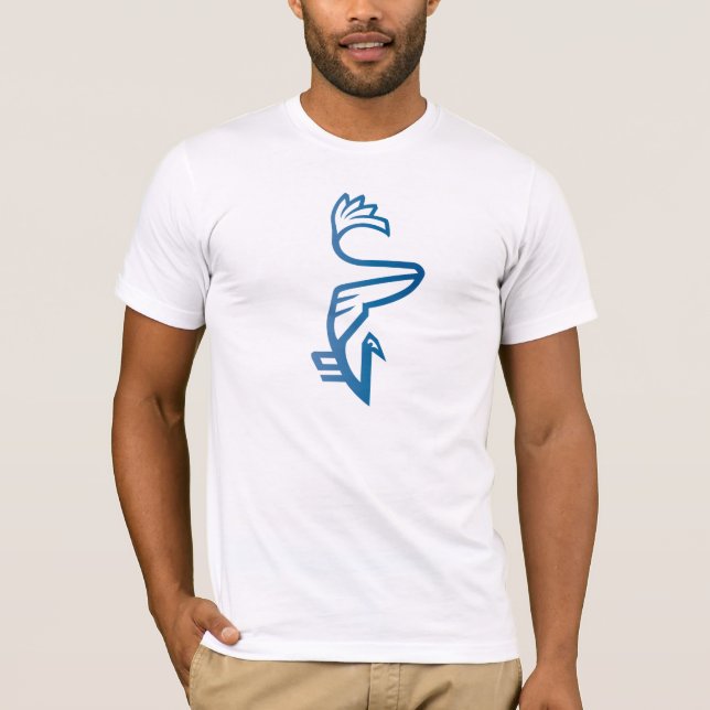 Camiseta BERD azul de Vanwizle (Frente)
