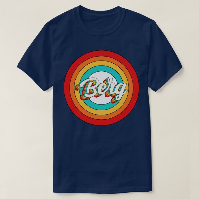Camiseta Berg Name Shirt Vintage Berg Circle (Frente do Design)