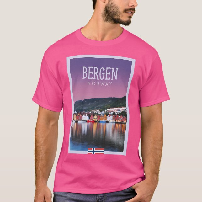 Camiseta Bergen Noruega (Frente)