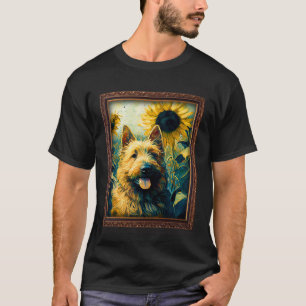 Camiseta Berger Picard Pintura Flor de Girassol Mãe Mulhere