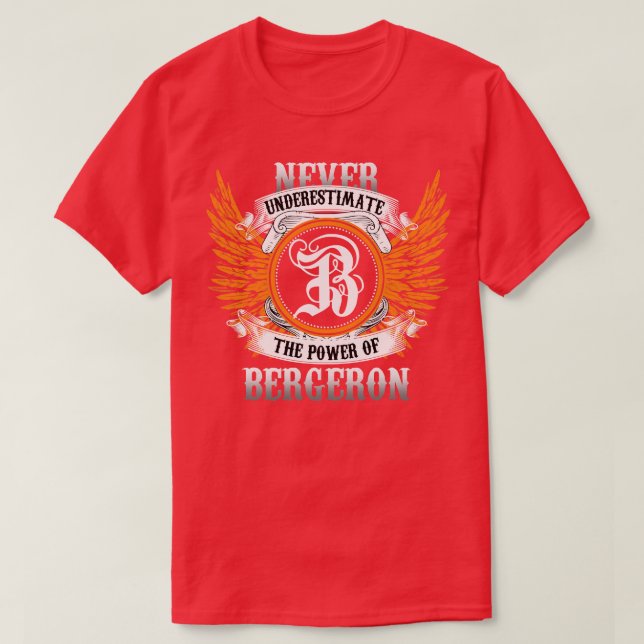 Camiseta Bergeron Name Shirt Nunca Subestima O Poder (Frente do Design)