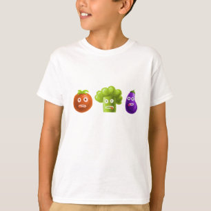 Camiseta Beringela engraçada do tomate dos brócolos dos