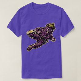 Camiseta Berinjela Judoka — Vintage Retro Street Fighter 