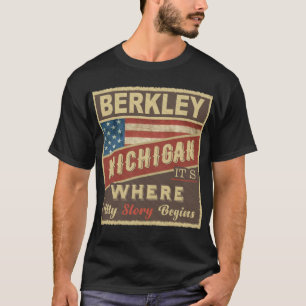 Camiseta BERKLEY, MI É onde minha história começa