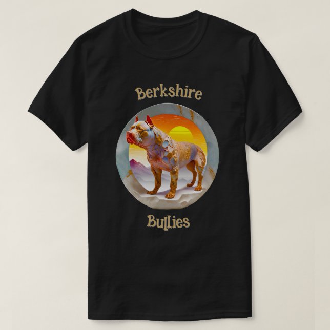 Camiseta Berkshire Bullies Pit Bull 12a T-Shirt (Frente do Design)