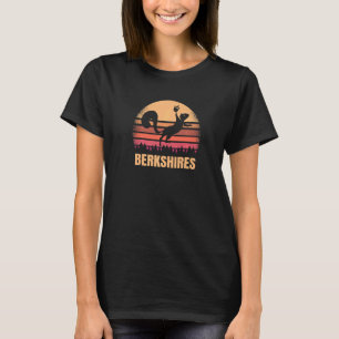 Camiseta Berkshires Massachusetts Squirrel Vintage Mãe Retr