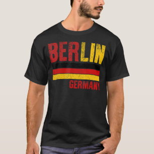 Camiseta Berlim Alemanha Bandeira Cidade Francesa Mulheres 
