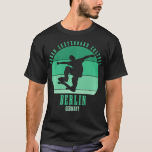 Camiseta Berlim Alemanha Skateboarder Urban Skateboard