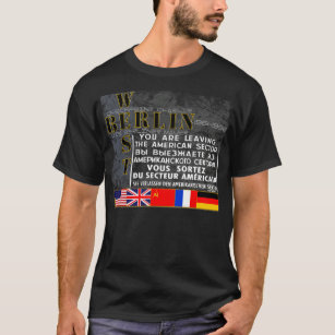 Camiseta Berlim Ocidental - morre Mauer berlinês