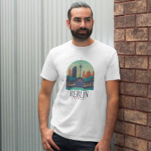 Berlin Alemanha Skyline T Shirt