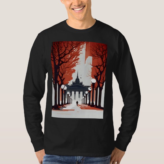 Camiseta Berlin Brandenburg Minimalist Gate (Frente)