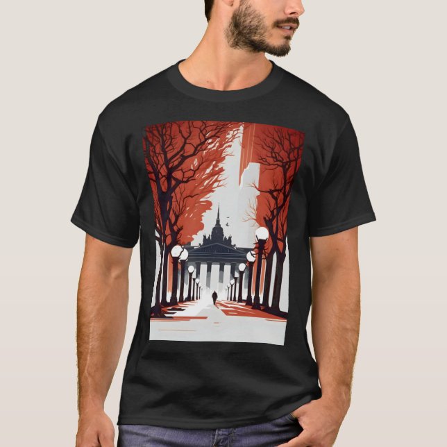 Camiseta Berlin Brandenburg Minimalist Gate (Frente)
