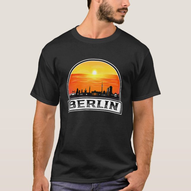 Camiseta Berlin Germany Sunset Skyline (Frente)