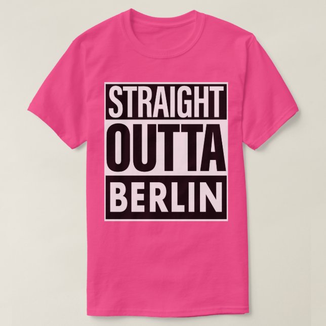 Camiseta Berlin Name Hetero Outta Berlin (Frente do Design)