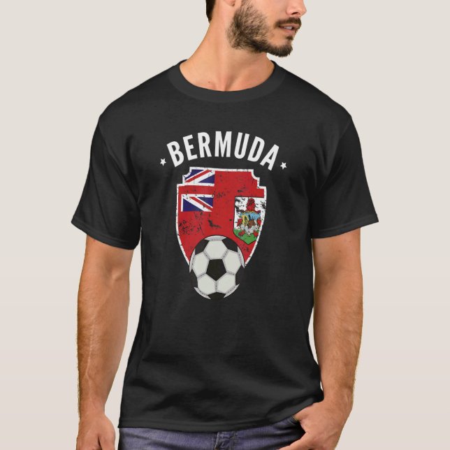 Camiseta Bermuda Bandeira Futebol Bermudo Primário Bermudo (Frente)