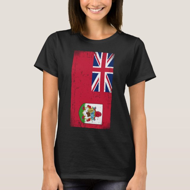 Camiseta Bermudan Flag Bermudas (Frente)