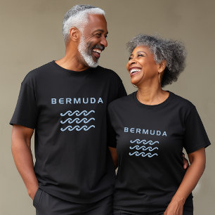 Camiseta Bermudas Triplo Oceano Onda Cor Escura