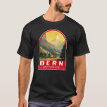 Camiseta Bern Suiça Art Vintage<br><div class="desc">Design de viagem de vetor retrô de Berna. Berna, a capital da Suiça, é construída em torno de um cantor no rio Aare.</div>