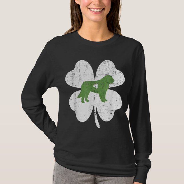 Camiseta Bernard Dia de São Patrício Lover Irish Shamrock D (Frente)