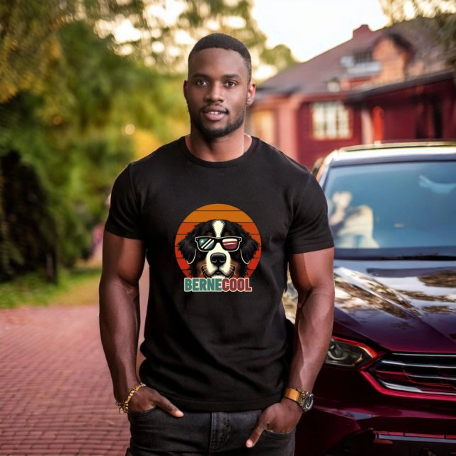 Camiseta Bernecool - Encher as Víblias com Bernese Flair Un (Criador carregado)