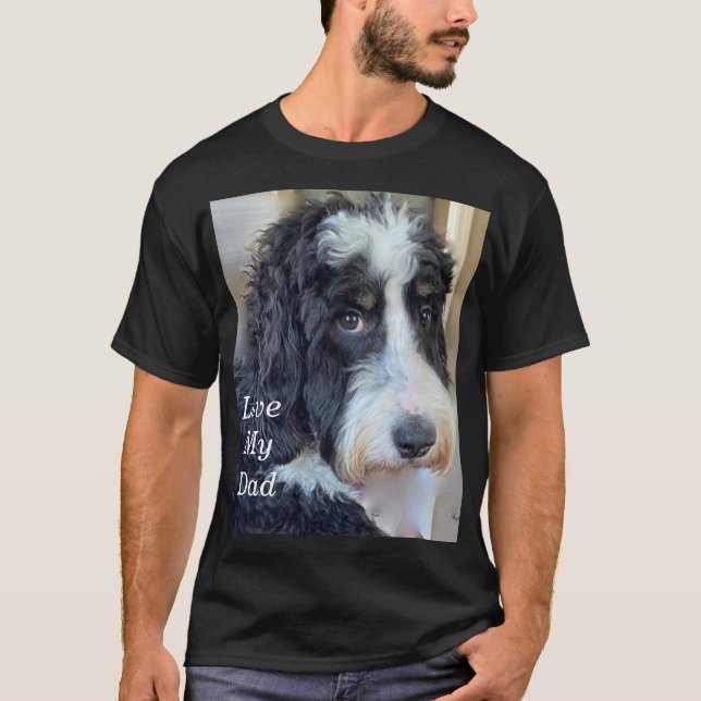Camiseta Bernedoodle Ama Minha Pai T-Shirt (Frente)