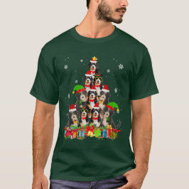 Camiseta Bernedoodle Christmas