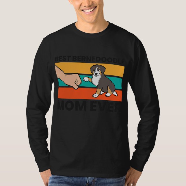 Camiseta Bernedoodle Dog Owner Best Bernedoodle Mom Ever (Frente)