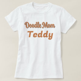 Camiseta Bernedoodle Doodle Mamãe Tricolor Personalizada No