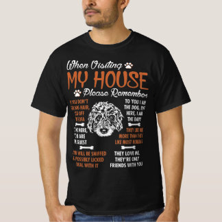 Camiseta Bernedoodle Vestir Minha Casa Por Favor Lembrem-Se