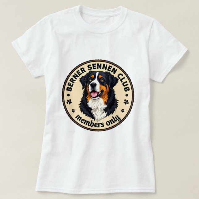 Camiseta Berner Sennen "Club - Member Only" (Frente do Design)