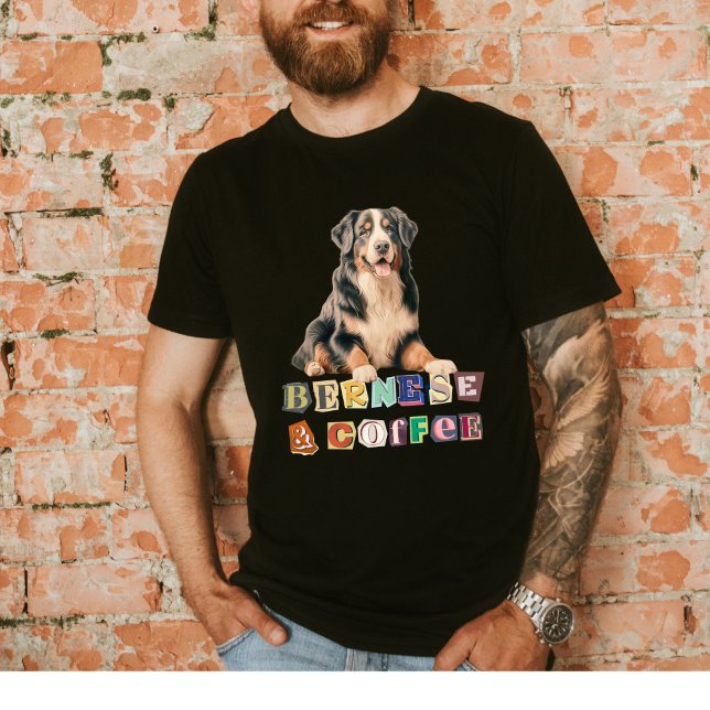 Camiseta Bernese Lovers, Bernese Mountain Dog Retro T-Shirt (Criador carregado)
